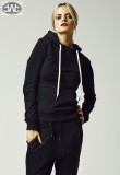 Urban Classics Ladies Melange Shoulder Quilt Hoody