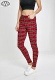 Urban Classics Ladies Skinny Tartan Pants