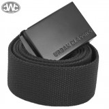 Urban Classics - Long Canvas Black Vászon Öv