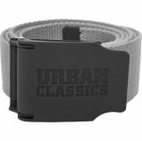 Urban Classics - Rubbered Touch Grey Vászon Öv