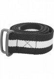 Urban Classics - Stripe Fekete Vászon Öv