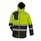 Urgent 979 - Munkaruha bélelt hosszú kabát levehető kapucnival