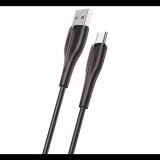 USAMS adatkábel és töltő (USB - Type-C, gyorstöltés támogatás, 100cm, törésgátló) FEKETE (SJ376_B) (SJ376_B) - Adatkábel