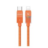 Usams Apple iPhone 5  u93 adatkábel (type-c - lightning, 30w, pd gyorstöltő, led jelzés, 120cm) narancssárga