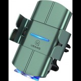 Usams autós tartó (szellőzőre, automata, 10W, wireless, 360°) SÖTÉTZÖLD (CD133ZJ02) (CD133ZJ02)