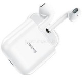 Usams BHUYA01 True Wireless Bluetooth fehér fülhallgató (BHUYA01)
