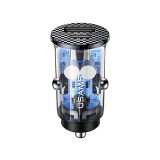 Usams CC127 C25 Dupla Portos (USB+Type-C) Autós Gyorstöltő 42.5W átlátszó-Fekete