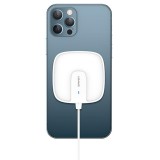 USAMS CD153 ultra vékony mágneses töltő  fehér