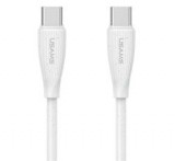 Usams GREEN SERIES adatkábel (USB - Type-C, 60W, gyorstöltő, 100cm) FEHÉR