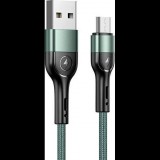 USAMS Kábel Fonott U55 2A Micro USB Zöld 1 m SJ450USB02 US-SJ450 (112226)