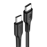 USAMS kábel U43 USB-C - USB-C 100W PD gyorstöltés 5A 1.2m fekete SJ459USB01 (US-SJ459)