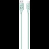 Usams LITHE SERIES adatkábel (USB - Type-C, 6A, PD gyorstöltő, 120cm, LED jelzés) VILÁGOSZÖLD (SJ568USB04) (brak)