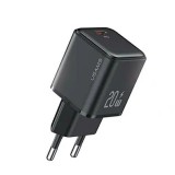 Usams Mini hálózati gyorstöltő adapter 20W Black CC183TC01
