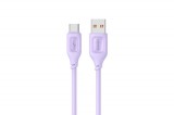 USAMS MOE SJ619 USB TYPE-C KÁBEL 3A 1 MÉTER LILA