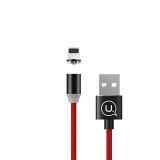 Usams SJ292USB02 mágneses Lightning töltőkábel piros (1299154) (SJ292USB02)