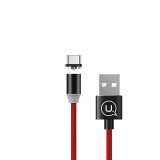 Usams SJ293USB02 mágneses Type-C - USB-A töltőkábel piros (1299137) (SJ293USB02) - Adatkábel