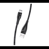 Usams SJ395USB01 USB-C adat és töltőkábel fekete (1324430) (SJ395USB01) - Adatkábel