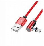 Usams SJ446USB02 Right-angle Magnetic Micro Charging Cable 1m Red