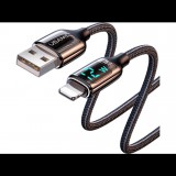 Usams SJ543USB01 USB-A - Lightning kábel kijelzővel 2.4A, 120cm (SJ543USB01)