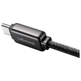 Usams SJ744USB02 Meteor Series Type-C - Type-C kábel 100W 120cm - fekete