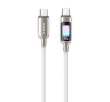 USAMS TC adatkábel (Type-C - Type-C, 100W, gyorstöltő, 100cm) FEHÉR