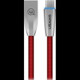 Usams U-LIGHT adatkábel (USB - Type-C, 2A, gyorstöltő, 120cm, LED jelzés) PIROS (TCZSUSB04) (63813-uniw)