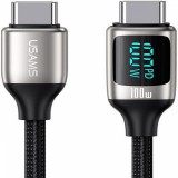 Usams U78 Type-C To Type-C 100W PD Fast Charging & Data Cable 1,2m Black SJ546USB01