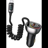 USAMS US-CC193 Autós töltő 3A (2x USB) Fekete (USA990)