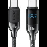 Usams USB Type-C kábel - USB Type-C 1,2 m fekete (USA1218)