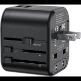 Usams UTAZÓ TÖLTŐ 2 USB ALJZAT 12W, EU, UK, US, AU (USA904)