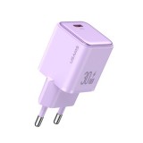 USAMS X-Ron USB-C Hálózati töltő - Lila (30W) (CC186TC03)