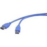 USB 3.0 hosszabbítókábel A/A, 1 m, Renkforce (RF-4262124) - USB hosszabbító