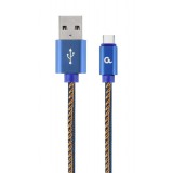 USB A - USB C Kábel GEMBIRD CC-USB2J-AMCM-2M-BL Kék 2 m