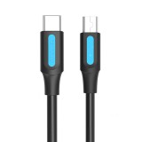 USB-C 2.0 és Mini-B 2A kábel 1m Vention COWBF fekete