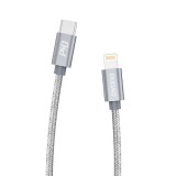 USB-C Lightning kábel Dudao L5Pro PD 45W, 1m (szürke)