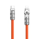 USB-C to Lightning rotating cable Dudao L24CL 120W 1m (orange)