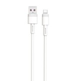 USB-C (Type-C) adatkábel, töltőkábel, USB-USB-C, gyorstöltő, super fast charge, fehér, 5A 1m, XO NB-Q166
