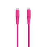 USB-C - USB-C kábel 1,5m 20W gyorstöltő töltőkábel rózsaszín, Setty KSC-C-1.5206