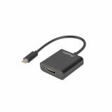 USB C–VGA Adapter Lanberg AD-UC-HD-01 Fekete