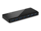 USB elosztó-HUB, 7 port, USB 3.0, 5Gbps, TP-LINK "UH700"