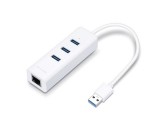 USB elosztó-HUB és ethernet átalakító, 3 port, USB 3.0, TP-LINK UE330 (TLUE330)