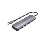 USB elosztó Unitek P5+ Szürke