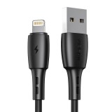 USB és Lightning kábel Vipfan Racing X05, 3A, 2m (fekete)
