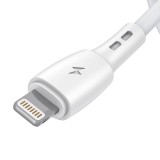 USB és Lightning kábel Vipfan Racing X05, 3A, 3m (fehér)