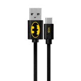 USB kábel DC - Batman 002 USB - micro USB adatkábel 1m fekete