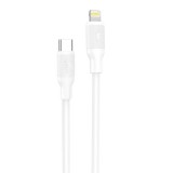 USB kábel Lightning Foneng X80, 27W, 1m (fehér)
