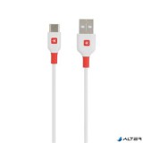 USB kábel, USB-A - USB-C, 1,2m, SKROSS, fehér