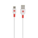 USB kábel, USB-A - USB-C, 1,2m, SKROSS, fehér (SKTK0002A)