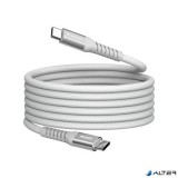USB kábel, USB-C - USB-C, 1,2 m, 100W, mágneses, VERBATIM, szürke