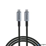 USB kábel, USB-C - USB-C, 1,2 m, 240W, VERBATIM, fekete